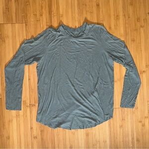 Aerie Olive Green Waffle Knit Shirt